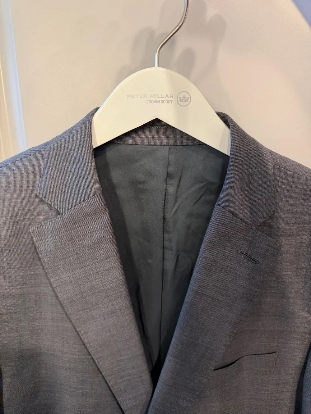 Peter Millar Gray Notch-Lapel Sport Coat